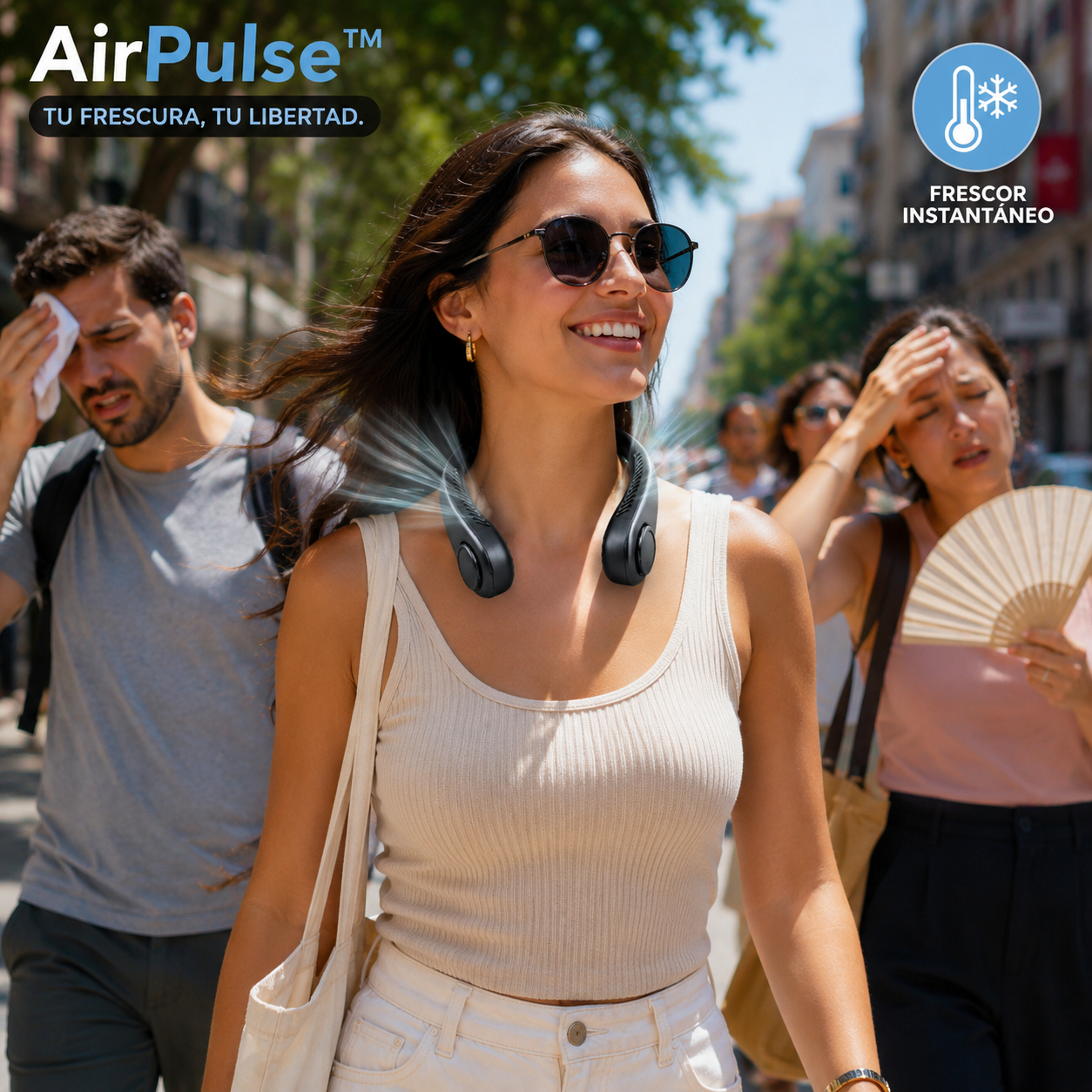 AirPulse™-  Ventilador de cuello recargable pro