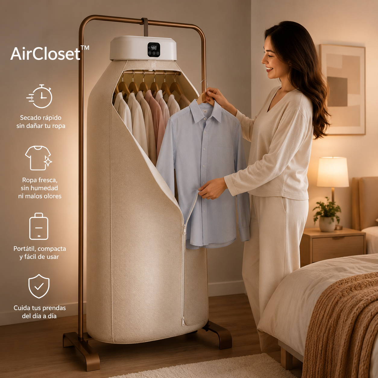 AirCloset™-  Secadora de ropa portátil