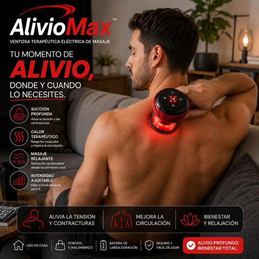 AlivioMax™- Ventosa eléctrica de masaje