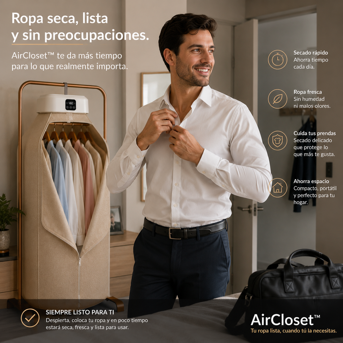 AirCloset™-  Secadora de ropa portátil