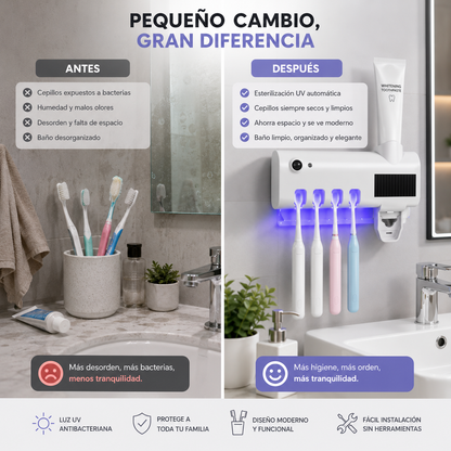 PureBrush™-  Soporte esterilizador de cepillos