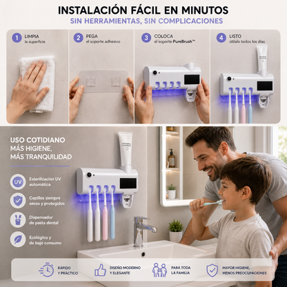 PureBrush™-  Soporte esterilizador de cepillos