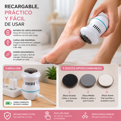 PediGlow™-  Removedor quita callos recargable