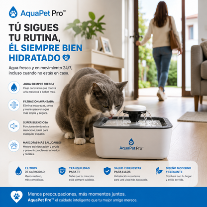 AquaPet Pro™- Fuente de agua para mascotas