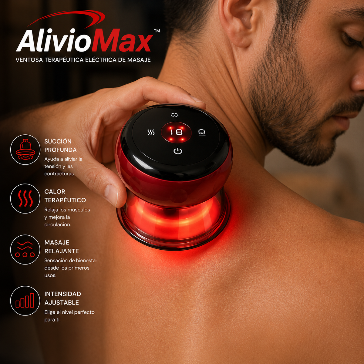 AlivioMax™- Ventosa eléctrica de masaje