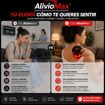 AlivioMax™- Ventosa eléctrica de masaje